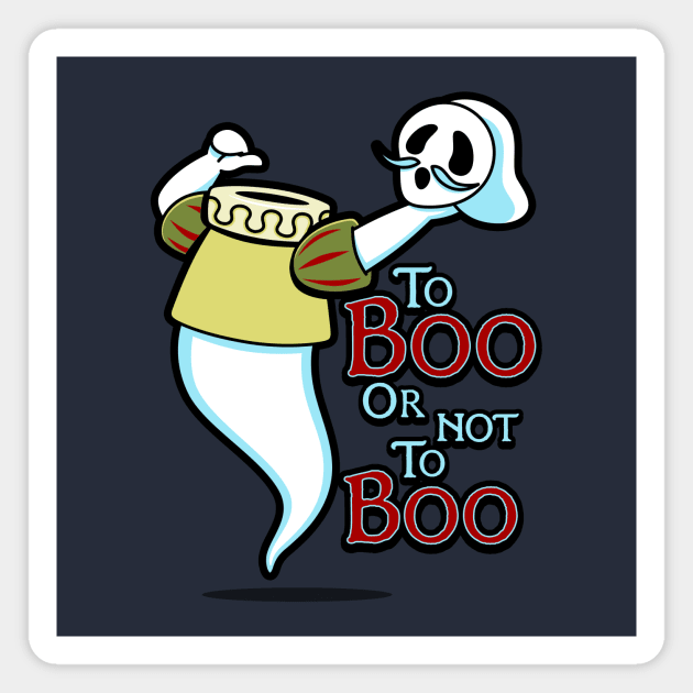 Funny Cute Victorian Shakespeare Ghost Funny Boo Retro Vintage Meme Magnet by Originals By Boggs